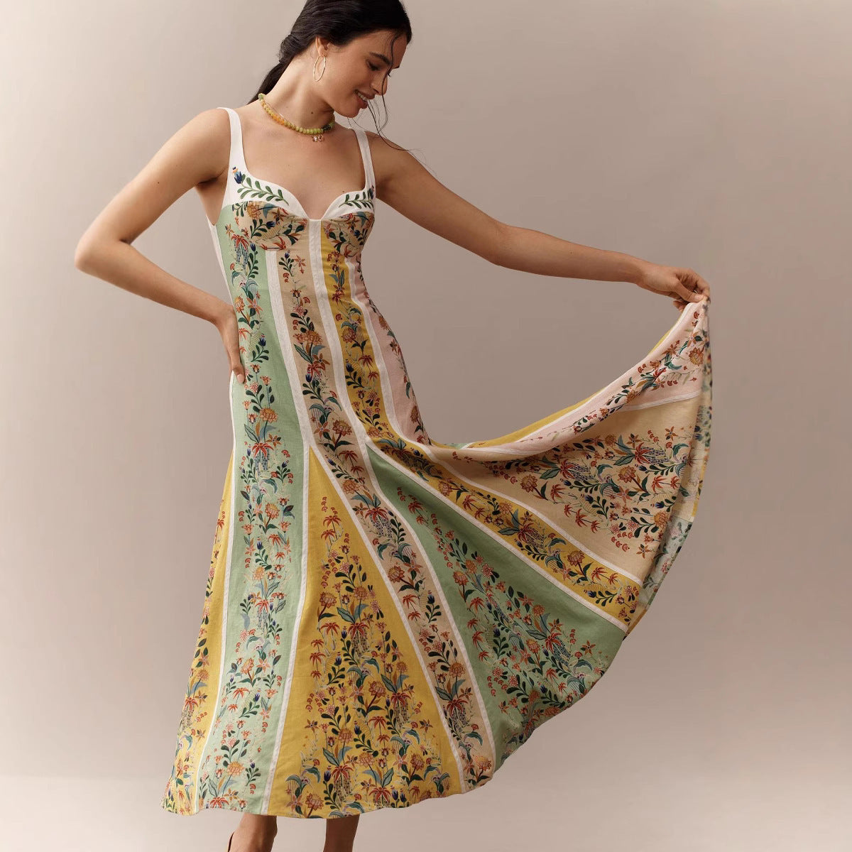 Strapless Floral Dress, The Hamptons | Women - BYMANYC ® New York