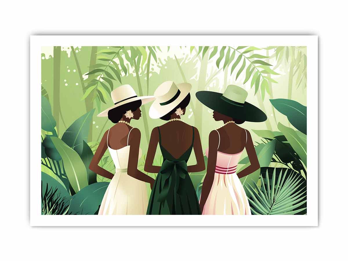 Chic Women Canvas Art Print