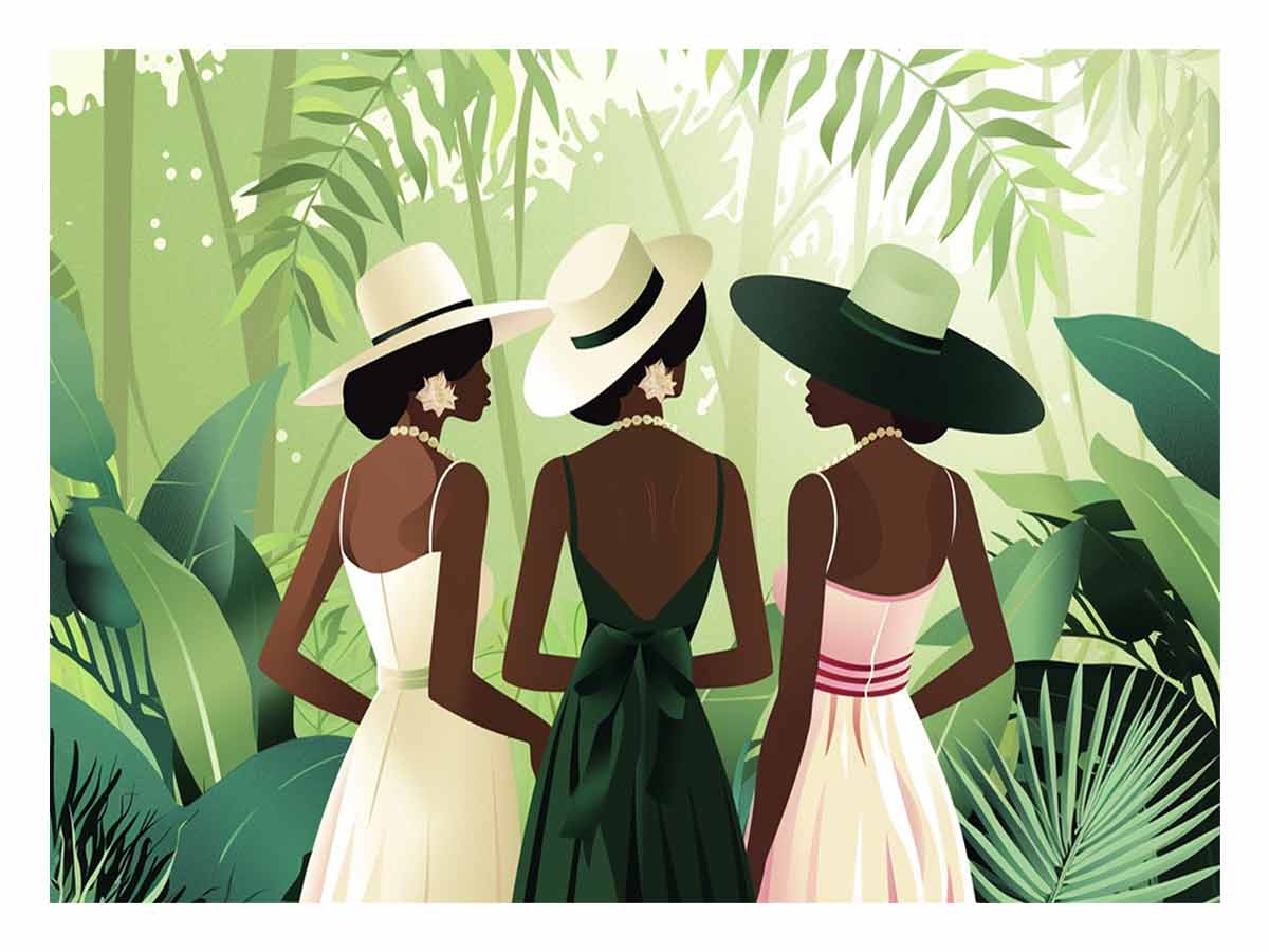 Chic Women Canvas Art Print