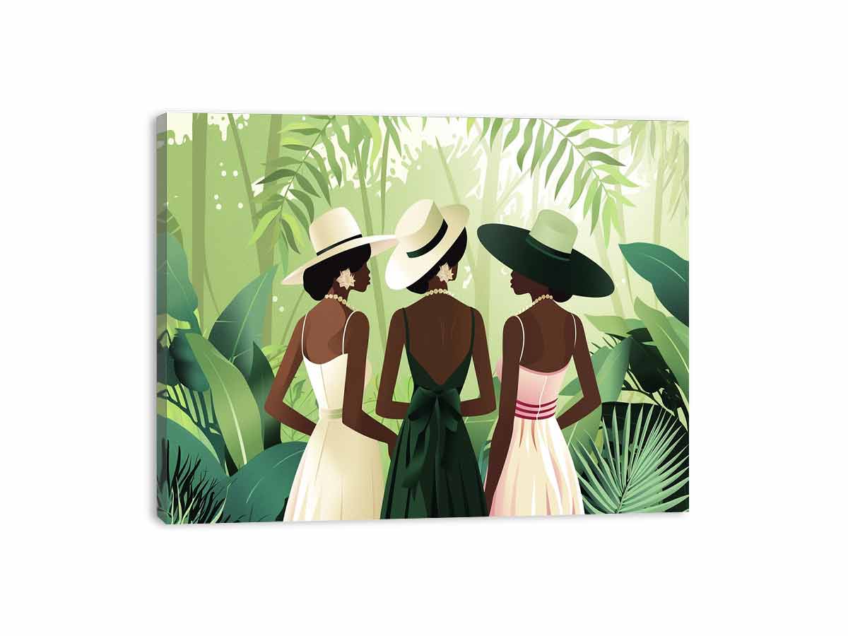 Chic Women Canvas Art Print